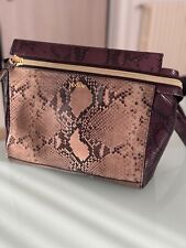 borsa hogan in pelle tracolla , stampa coccodrillo 