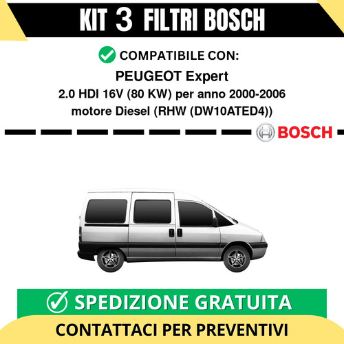 Kit bosch filtri tagliando - 3,