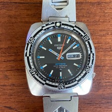 SERVICED 7/2025 - SEIKO 5 Sport 5126-8130 Orologio Automatico Quadrante Nero 7/1969