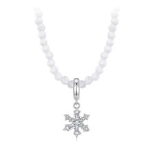 Collana fiocco di neve argento