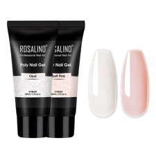 Rosa Bianco Ricostruzione Unghie Gel 2 Colore 60ml Pink White Acrigel per Unghie
