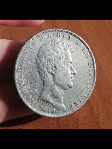 Regno sardegna 5 lire - di,