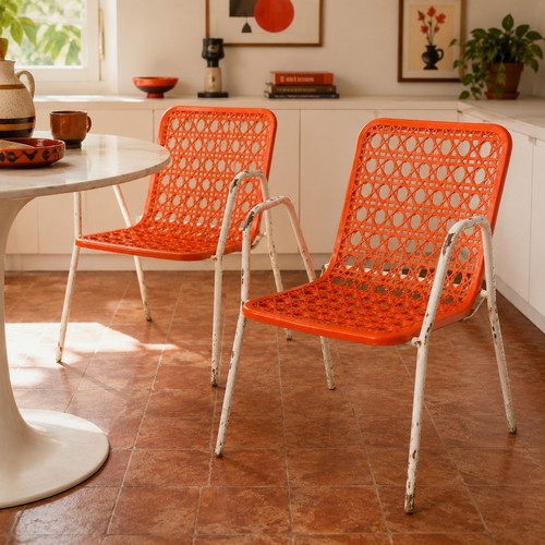 Set sedie vintage arancio - vintage,