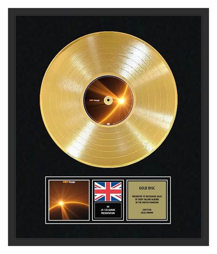 Abba gold disc lp vinyl - gold,