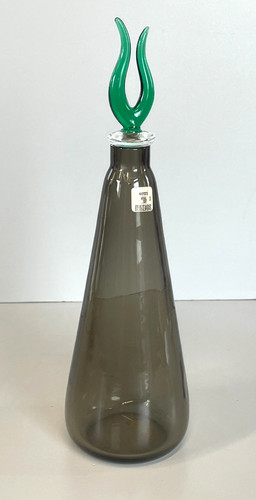 Antica bottiglia vetro fumè - antica,