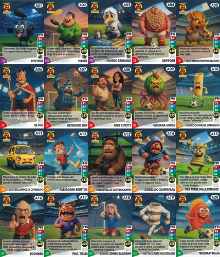 Cards adreinrot calciatori - cards,