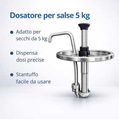 Dosatore pompa inox - dosatore, a