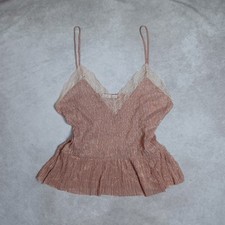 Top cami Zara glitter donna