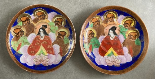 Piattini cinesi dipinti mano - a,
