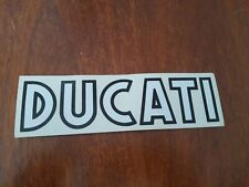 Adesivo vintage DUCATI originale per telaio - carenatura (bianco nero) 