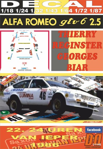 Decal alfa romeo - romeo, alfetta