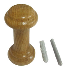 Appendiabiti appendino x parete in legno rovere finitura laccato naturale 30x60