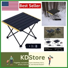 Tavolo Pieghevole da Campeggio Ultraleggero Impermeabile Alluminio Portatile Lato Picnic