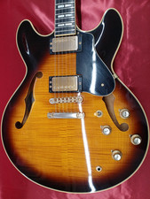 Yamaha SA-2200 MIJ 2024 semi-acustico - acero fiammato, hardware oro