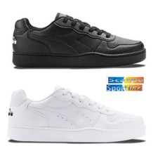 DIADORA PLAYGROUND BIANCO NERO SCARPE SPORTIVE UOMO  SNEAKERS