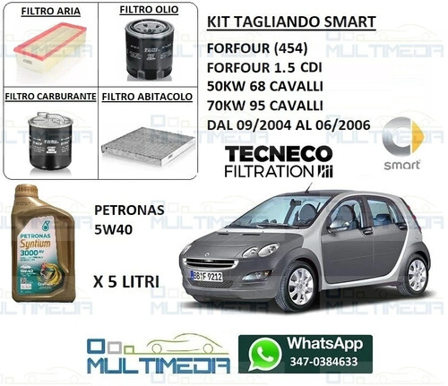 Kit tagliando olio petronas - tagliando,