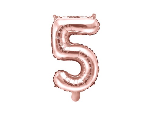 Pallone numero cinque rosa - pallone,