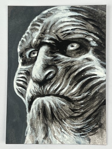 Aceo sketch card white walker - aceo,