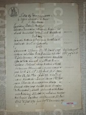 H8734 DOCUMENTO ANTICO 1866