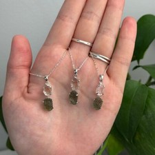 Ciondolo grezzo moldavite - grezzo,