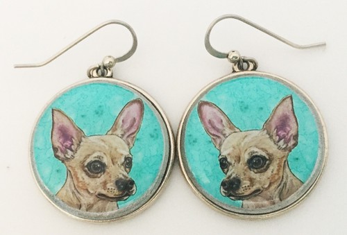 Orecchini chihuahua cane - orecchini, arte