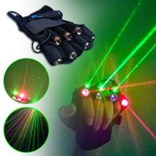 Guanti luce laser LED RGB 7