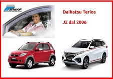 deflettori aria Parimor originali per DAIHATSU TERIOS J2 dal 2006 antiturbo