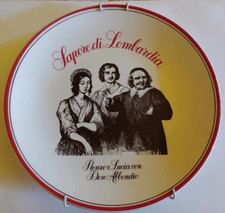 Piatto in ceramica Sapore di Lombardia I promessi Sposi per Esselunga 1988