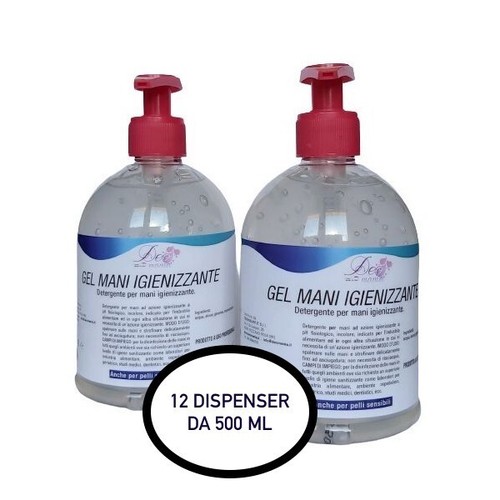 Gel igienizzante mani con - mani,