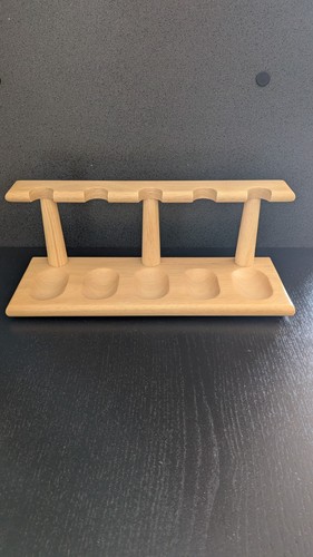 Poggia pipe legno per 5 - per,