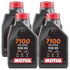 OLIO MOTUL 7100 10W60 100% SINTETICO 4T MA2 4 LITRI TAGLIANDO MOTO SCOOTER CROSS