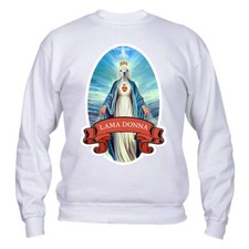 Felpa Uomo & Bambino Girocollo - Lama Donna - Divertente Humor Made in Italy