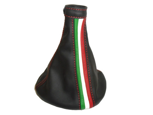 Cuffia cambio pelle nera - in,