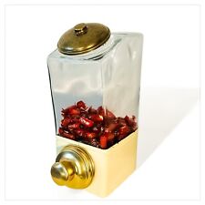 Distributore da Banco Chicchi Caffè’ in Vetro e Metallo Vintage Anni ‘50 Italy