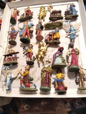 LOTTO STATUINE PER PRESEPE- PLASTICA- LA PIU' ALTA E' 13 CM