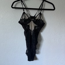 Body completo in pizzo nero La