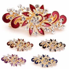 Fermaglio Flower accessori capelli clip strass acconciatura fermacapelli fiore