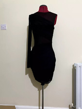 Abito Zara nero asimmetrico in