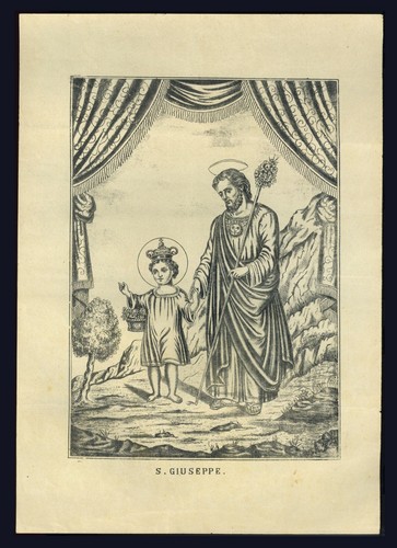 Santino stampa popolare 1800 - popolare,