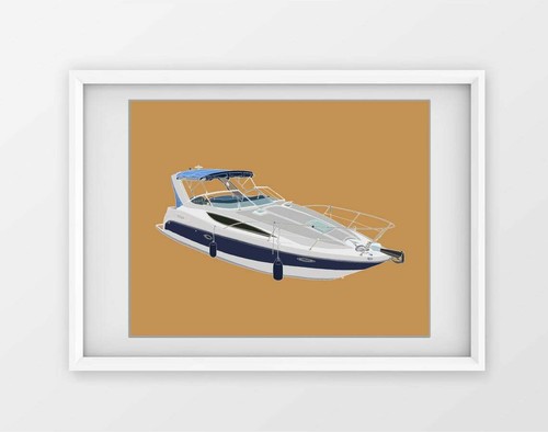 Hand drawn boat - hand,