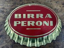 Insegna Targa Birra Peroni Lamierino Originale Vintage Design Modernariato Rare