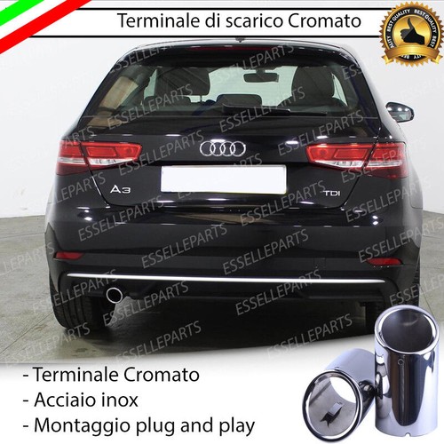 Terminale scarico cromato - terminale,