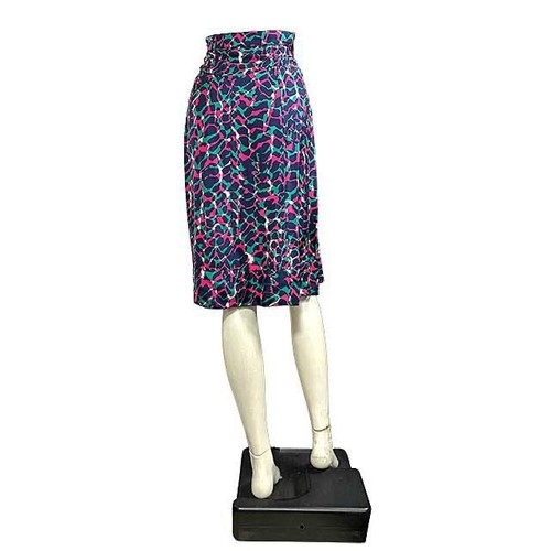 Gonna multicolore monogramma