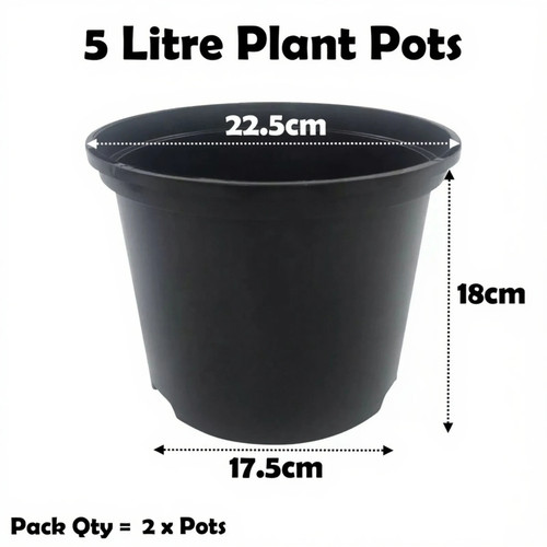 Vasi per piante litri neri - vasi,