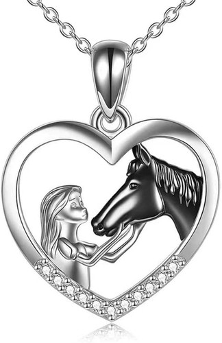 Collana ragazza cavallo - ragazza,