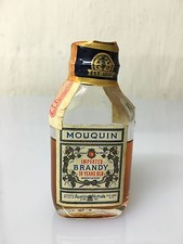 Raro Mignon Miniature Mouquin Brandy 10yo 1oc 80 Proof Timbro USA Vintage