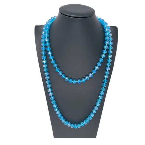 Collana lunga cristalli grandi - lunga,