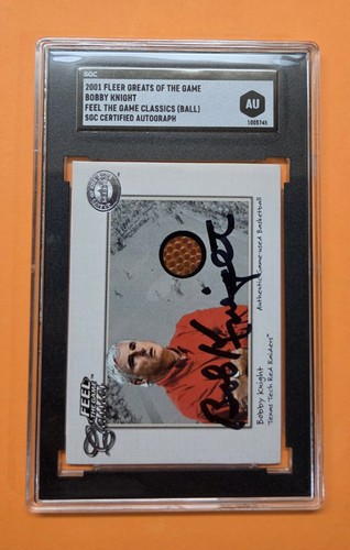 Bobby knight auto - texas, tech