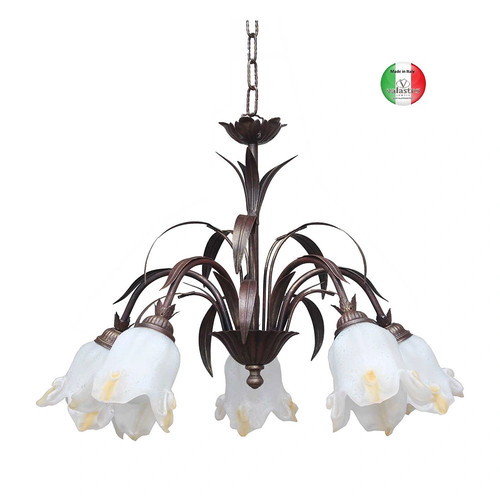 Lampadario classico ferro - in,