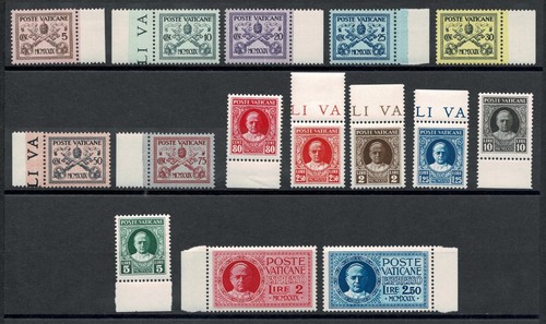 Vatican 1929 conciliazione set - vatican,